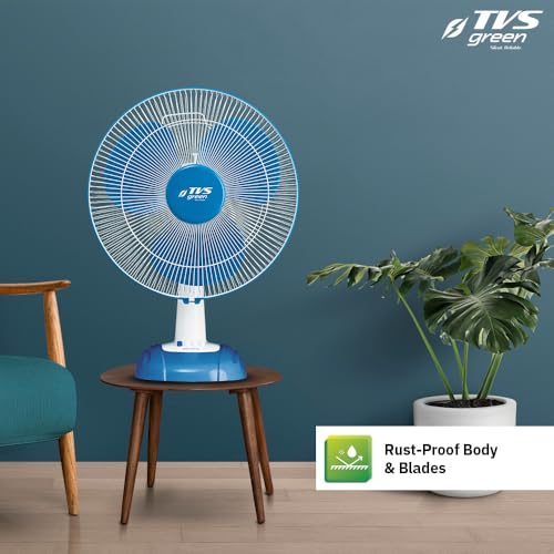 Image of Zesto Table Fans 400mm | Energy Efficient Portable Fan | 3 Years Brand Warranty | Runs 25 hours on 1 unit of Electricity | Blue