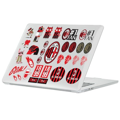 Coque MacBook Air 13.6 AC Milan au bureau et en deplacement avec protection transparente