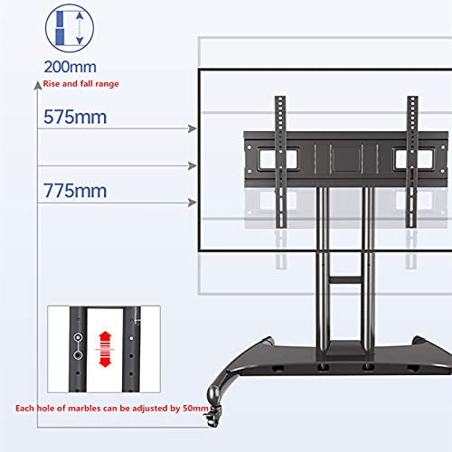 Soporte móvil para TV con ruedas ultra estable hasta 70" miniatura 5