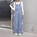 Jean Overalls,Girls Romper Denim Overalls Bow Cute Jeans Baggy Wide Leg Fashion Jumpsuits Kids Bib Overall With Pockets 10-12 01 Sky Blue 160