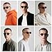 Gleyemor Fashion Sunglasses for Men Women Tortoise Shell Sunglasses Trendy Unisex Style UV400 Protection Shades (Tortoise Frame/G15 Lens)