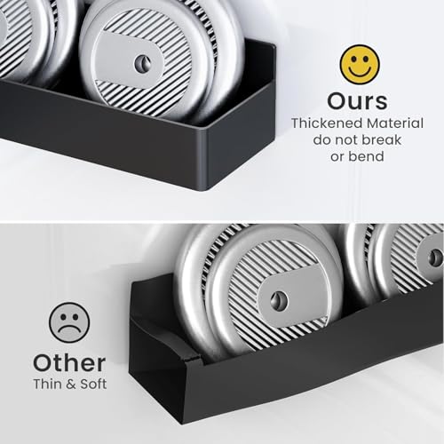 Magnetic Spice Rack for Refrigerator, Kitchen Organizer and Storage Shelf, Black … - Additional View