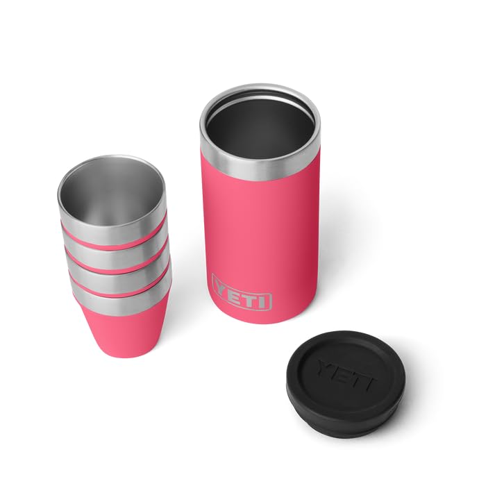 YETI Rambler Shot Glasses with Carrying Case, Tropical Pink, ONE