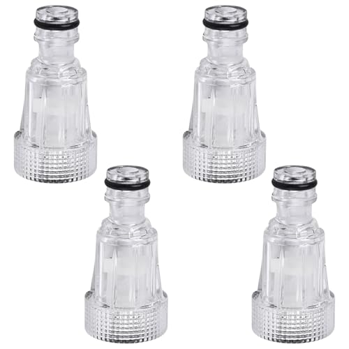JCKD 4 pcs Gartenschlauch-Schnelladapter für Wasserfilter, Hochdruckreinigungspumpenzubehör, Wasserrohrfilter, verwendet für Hochdruckreinigungsmaschinen, Gartenpumpen, Gartenbewässerung,Wohnmobile