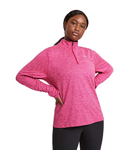 Nike Element Top 1/2 Zip (Size 1X-3X) Fireberry/Sunset Pulse/Reflective Silver 1X