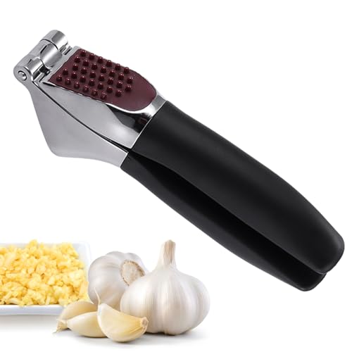 Presse-Ail - Hachoir d'Ail Résistant en Alliage de Zinc Anti-Rouille,Compatible Lave-Vaisselle pour une Découpe Fine et