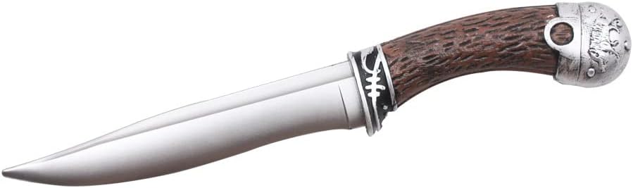 KinStore Medieval Foam Tactical Survival Hunting Knife Dagger LARP Halloween Blade Samurai Ninja Cosplay Costume (F)