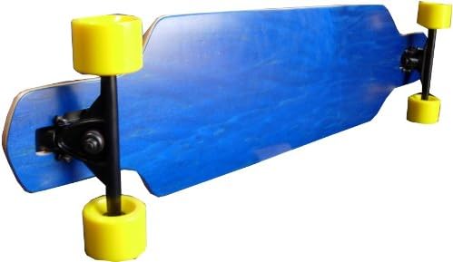 Blue Complete Longboard Skateboard Freeride Slide Drop Thru New On Sale
