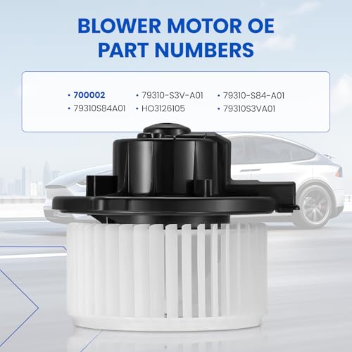 Image of HVAC Blower Motor 79310S84A01 Compatible with Honda Accord Odyssey Pilot 03-08, Compatible with Acura MDX 01-06, 79310S3VA01, 700002, A /C Blower Motor Assembly