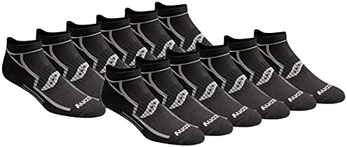 Saucony Men’s Multi-pack Bolt Performance Comfort Fit No-Show Socks