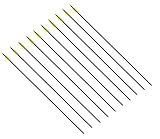 10 Stück Easton 10 Stück Carbonpfeile Inspire Spine 750 weiß gelb befiedert