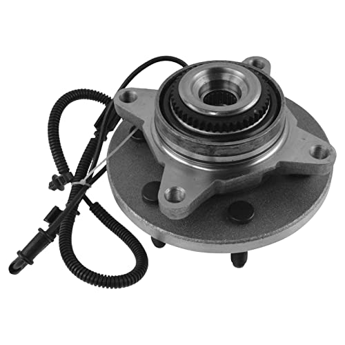 Image of TRQ Front Wheel Bearing and Hub Assembly Compatible with 2010 Ford F-150 AWD 6 Lug Wheels 2011-14 4WD 2011-14 Expedition 2011-14 Lincoln Navigator