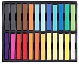 Temporary Hair Chalk Colour Pastel Hair Dye - Non Toxic In 24 Pc