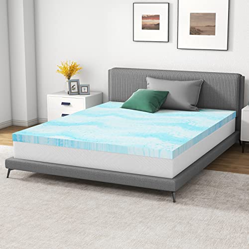 Airdown Mattress Topper, 2 Inch Gel Infused Memory Foam Mattress Topper, Twin #TOP1