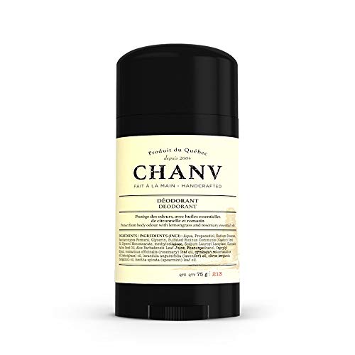 Chanv Canadian Hemp Natural Deodorant | Aluminum-Free Stick, Handmade | Vegan Friendly & Cruelty Free, Underarm for Sensitive Skin | Gender Neutral, Non-GMO, Phthalate and Paraben Free