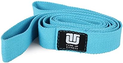 Tune Up Fitness – Double Loop Yoga Stretching Strap for Physical Therapy, Yoga, Working Out | Excellent Leg, Shoulder & Hamstring Stretcher | Enhances Flexibility, Mobility, Muscle Strength & Posture