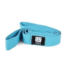 Tune Up Fitness – Double Loop Yoga Stretching Strap for Physical Therapy, Yoga, Working Out | Excellent Leg, Shoulder & Hamstring Stretcher | Enhances Flexibility, Mobility, Muscle Strength & Posture
