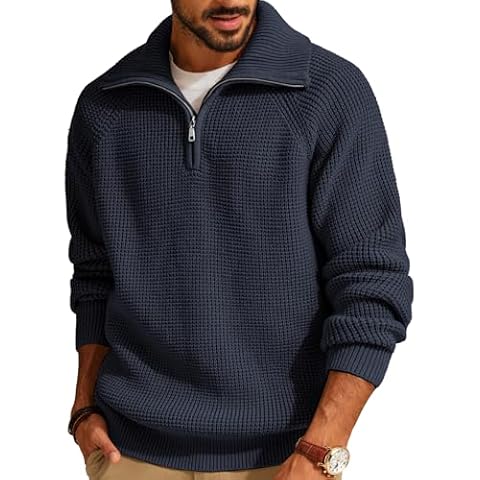PJ PAUL JONES Men's Quarter Zip Jumper Cover