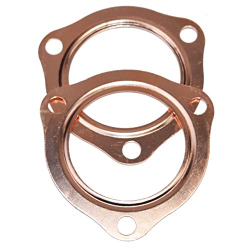 A-Team Performance - Exhaust Header Gasket - 2.5" 3 Bolt Style Header Collector Fiber Gaskets - High Temperature #TOP5