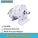 HENGJINGTR High Power 16000W Permanent Magnet Generator, Low RPM 12V-220V Single Phase 3Phase AC Alternators Gearless for Hydro Wind Turbines (with Base),220V