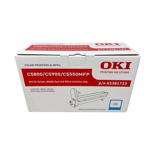Tambour cyan OKI 43381723 élimine les traces bleues sur C5800 C5900
