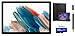 SAMSUNG Galaxy Tab A8 Android WiFi Tablet, 10.5'' Touchscreen (1920x1200) LCD Screen, 4GB RAM, 64GB Storage, Bluetooth, Android 11 OS, Silver + Accessories