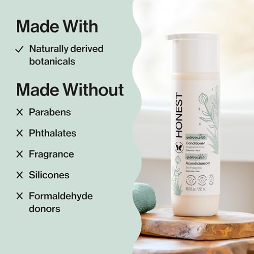 Image of The Honest Company Conditioner, Hypoallergenic, Fragrance-Free, 10 fl oz