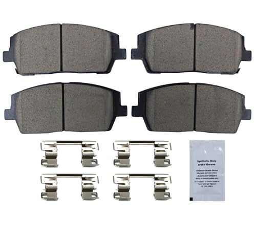 Image of HUSCH D2215 Front Ceramic Brake Pads Kit Fit For Hyundai Palisade 2020-2023, For Kia Telluride 2020-2023