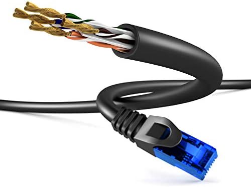 KabelDirekt – Ethernet Kablosu, Ağ Kablosu, LAN – 30m – 0,25-30m arasında mevcuttur (5Gbps, Gigabit Ağlar için Fiber Hızı, RJ45 ile Switch/Router/Modem, siyah/mavi) - Görsel 3