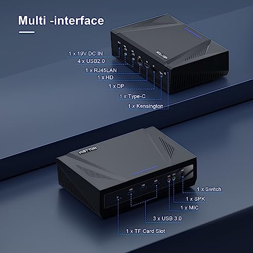 HISTTON Mini PC Windows 11 Pro, Core i9-9880H 8 Kerne 16 Threads bis zu 4,80 GHz Mini Desktop PC, 16GB RAM 512GB NVMe SSD, Wi-Fi5 BT4.2, 4K Triple Display, Auto Power On, Mini Gaming PC, Mini Computer – Bild 7