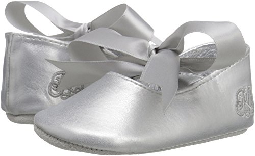Polo Ralph Lauren girls Briley - K ballet flats, Silver/Metallic, 4 Toddler US2