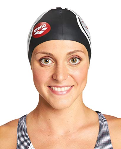 Bonnet de bain Arena Print 2 en silicone souple et extensible - 6