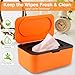 Baby Wipes Dispenser, Wipe Holder for Baby & Adult,Keeps Wet Tissue Fresh, Non-Slip Wipes Case,Easy Open & Close， Flushable Wipe Container with Sealing Design Lid