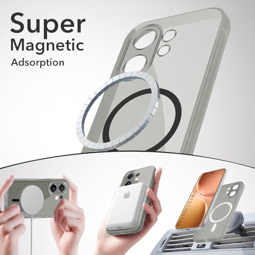 Image of Jkobi Lifetime Anti-Yellow MagSafe Compatible Clear Back Cover Case for Vivo V60 | Vivo T4 Pro (Sleek Hard Crystal | Shockproof and Camera Protection)