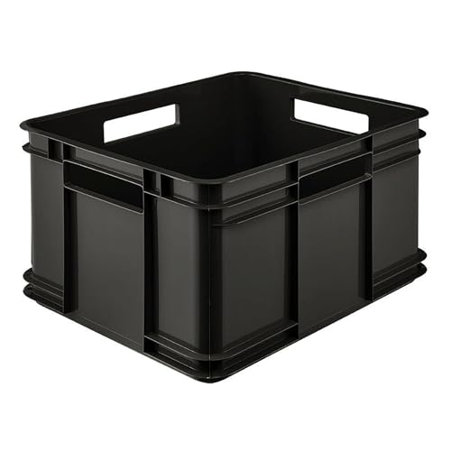 keeeper Eurobox XL, robuster Kunststoff (PP), 43 x 35 x 24 cm, 28 Liter, Eco Graphit