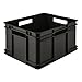 Produktbild keeeper Eurobox XL, robuster Kunststoff (PP), 43 x 35 x 24 cm, 28 Liter, Eco Graphit