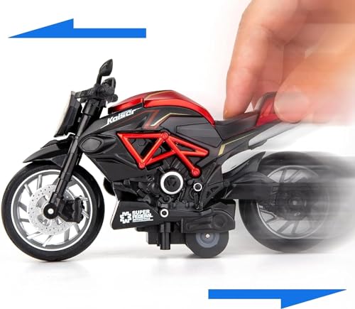 Image of Diecast Agusta 1 :14 Alloy Metal Pull Back Die-Cast Bike Scale Model Pullback Motocycle Mini Auto Toy Bike for Kids Best Gifts Toys for Kids Boys (Multicolor)