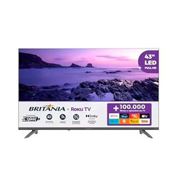 Smart TV Britânia 43" Full HD Roku