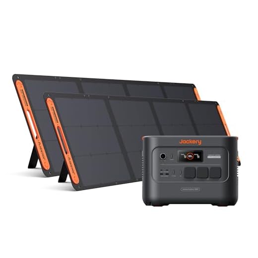 Jackery E3000 V2 3072Wh Powerstation mit 2×200W Solarpanel, 3600W Dauerleistung, 7200W Spitze, LiFePO4 Akku, 2x USB-C PD100W, Notstromgenerator für Zuhause, Camping & Wohnmobil