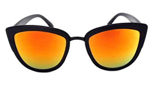 Edge I-Wear 2016 Fashion Cat Eye Sunglasses with Color Mirror Lens 31868A1-REV2