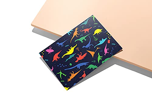 Twigs Paper - Dinosaur Note Card Set - 12 Blank Cards (5.5 X 4.25 Inch) With Envelopes - Great For Kids - Birthdays - Eco Friendly Stationery - Made In Usa From Sustainable Materials #TOP6