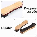 Woojfcang, lot de 2 brosses de billard en bois, jaune photo 4