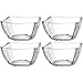 Produktbild LEONARDO HOME Piazza Schale, 4er Set, spülmaschinenfeste Servierschalen, Schalenset, Glasschalen zum Servieren, moderne Salatschalen, hochwertiges Schälchen-Set, Höhe 6,5 cm, transparent, 024407