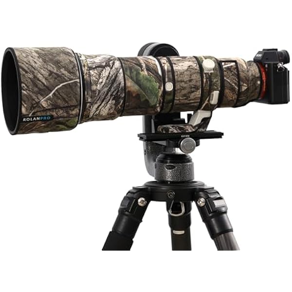 ROLANPRO Płaszcz kamuflażowy na obiektyw do Sony FE 400-800 mm F6.3-8 G OSS SEL400800G osłona przeciwdeszczowa osłona obiektywu pokrowiec ochronny pokrowiec ochronny - #31 brązowy dżungla moro