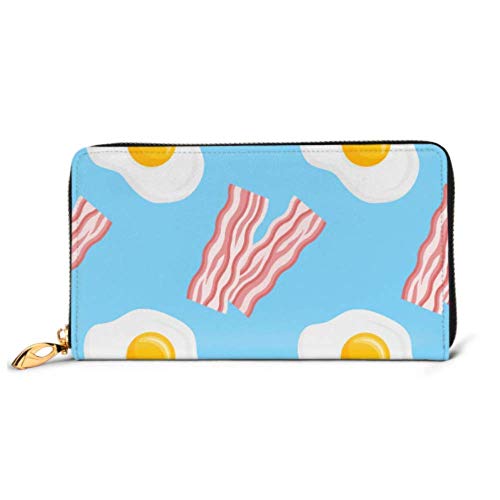 Preisvergleich Produktbild JHGFG Mode Handtasche Reißverschluss Brieftasche Muster Speckstreifen Spiegeleier Telefon Kupplung Geldbörse Abendkupplung Blockieren Leder Brieftasche Multi Card Organizer