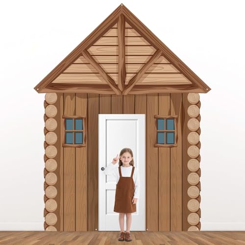 Bannière de porche camping en bois pour décoration de fête d'anniversaire