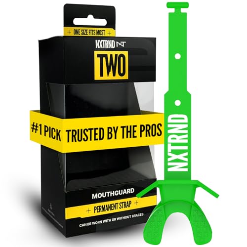 Nxtrnd Two Football Mouth Guard, Football Mouthpiece with Strap, Fits