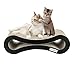 isYoung Cat Scratcher Lounge corrugated Cat Scratcher Cardboard Protector for Furniture Couch Floor Eco-friendly Toy - Keep Cats Fun Healthy Come with Catnip