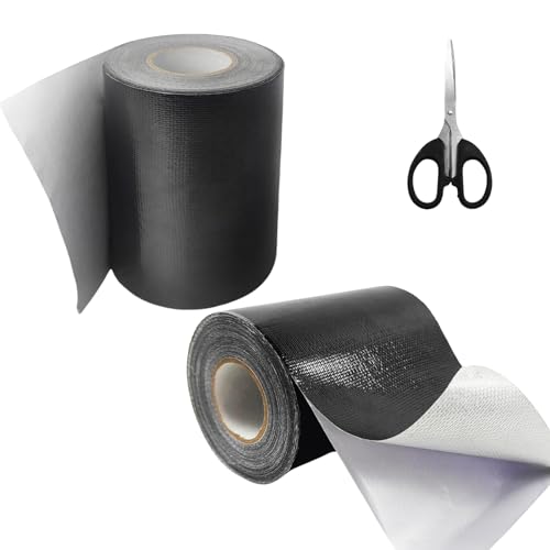 Image of 4.5Inch x 40FT RV Awning Repair Tape with Scissors, Outdoor Heavy Duty Repair Tape for Tarp, Tent, Boat Cover, Canvas, Sail Tape, Waterproof, UVproof and Heat-Resistant Tear Repair Pctch Kit