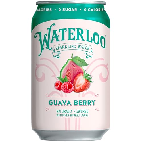 image for Waterloo Sparkling Water, Guava Berry Naturally Flavored, 12 Fl Oz Can